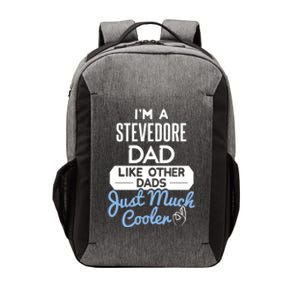 Cool Fathers Day Design Stevedore Dad Gift Vector Backpack