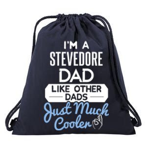 Cool Fathers Day Design Stevedore Dad Gift Drawstring Bag