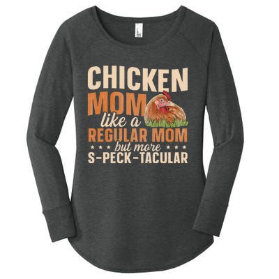 Chicken Farming Design for a Chicken Mom Women's Perfect Tri Tunic Long Sleeve Shirt