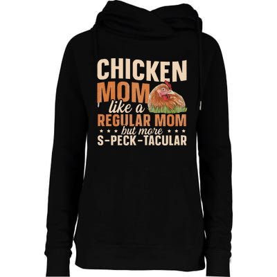 Chicken Farming Design for a Chicken Mom Womens Funnel Neck Pullover Hood