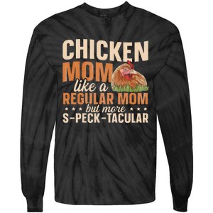 Chicken Farming Design for a Chicken Mom Tie-Dye Long Sleeve Shirt