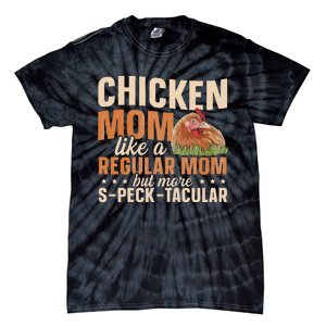 Chicken Farming Design for a Chicken Mom Tie-Dye T-Shirt