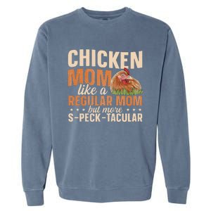 Chicken Farming Design for a Chicken Mom Garment-Dyed Sweatshirt