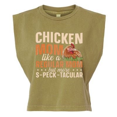 Chicken Farming Design for a Chicken Mom Garment-Dyed Women's Muscle Tee