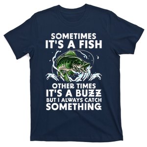 Cool Fishing Design For Men Women Fishing Rod Fish Fisherman T-Shirt