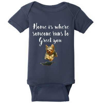 Cute Funny Dog Quote Yorkie For Women Baby Bodysuit