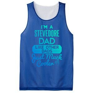 Cool Fathers Day Design Stevedore Dad Gift Mesh Reversible Basketball Jersey Tank