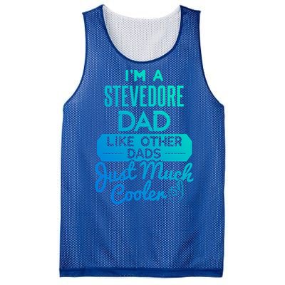 Cool Fathers Day Design Stevedore Dad Gift Mesh Reversible Basketball Jersey Tank