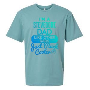 Cool Fathers Day Design Stevedore Dad Gift Sueded Cloud Jersey T-Shirt