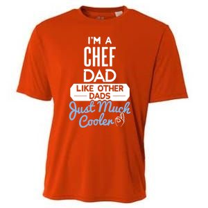 Cool Fathers Day Design Chef Dad Great Gift Cooling Performance Crew T-Shirt