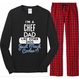 Cool Fathers Day Design Chef Dad Great Gift Long Sleeve Pajama Set