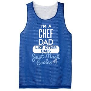 Cool Fathers Day Design Chef Dad Great Gift Mesh Reversible Basketball Jersey Tank