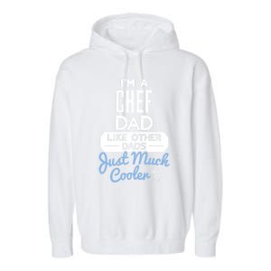 Cool Fathers Day Design Chef Dad Great Gift Garment-Dyed Fleece Hoodie