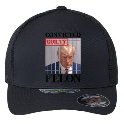 Convicted Felon Donald Trump Guilty Lock Him Up Trump Prison Flexfit Unipanel Trucker Cap