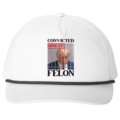 Convicted Felon Donald Trump Guilty Lock Him Up Trump Prison Snapback Five-Panel Rope Hat