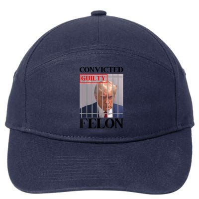 Convicted Felon Donald Trump Guilty Lock Him Up Trump Prison 7-Panel Snapback Hat