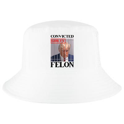 Convicted Felon Donald Trump Guilty Lock Him Up Trump Prison Cool Comfort Performance Bucket Hat