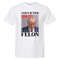 Convicted Felon Donald Trump Guilty Lock Him Up Trump Prison Garment-Dyed Heavyweight T-Shirt