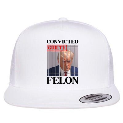 Convicted Felon Donald Trump Guilty Lock Him Up Trump Prison Flat Bill Trucker Hat