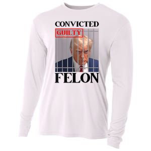 Convicted Felon Donald Trump Guilty Lock Him Up Trump Prison Cooling Performance Long Sleeve Crew