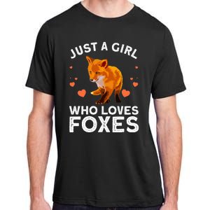 Cute Fox Design For Women Vulpes Animal Fox Lovers Adult ChromaSoft Performance T-Shirt