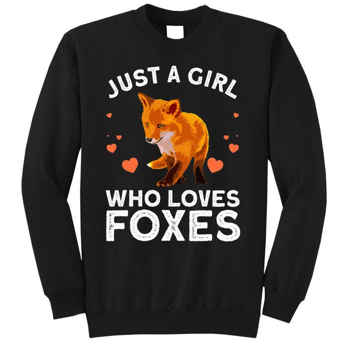 Cute Fox Design For Women Vulpes Animal Fox Lovers Tall Sweatshirt