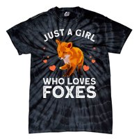 Cute Fox Design For Women Vulpes Animal Fox Lovers Tie-Dye T-Shirt