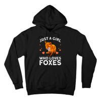 Cute Fox Design For Women Vulpes Animal Fox Lovers Tall Hoodie