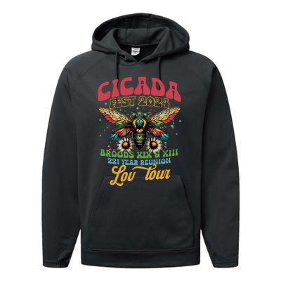 Cicada Funny Double Brood Cicada 2024 Concert Band Performance Fleece Hoodie