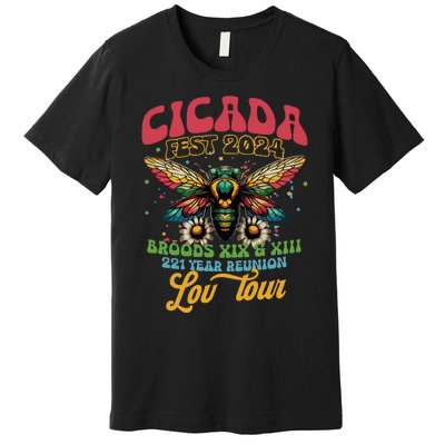 Cicada Funny Double Brood Cicada 2024 Concert Band Premium T-Shirt