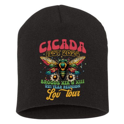 Cicada Funny Double Brood Cicada 2024 Concert Band Short Acrylic Beanie