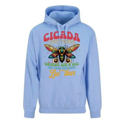 Cicada Funny Double Brood Cicada 2024 Concert Band Unisex Surf Hoodie