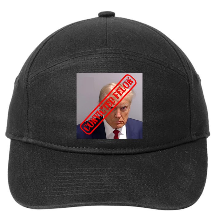 Convicted Felon Donald Trump 7-Panel Snapback Hat