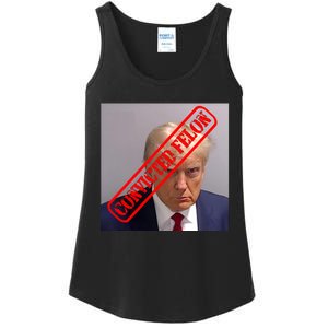 Convicted Felon Donald Trump Ladies Essential Tank