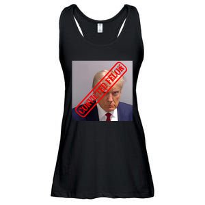 Convicted Felon Donald Trump Ladies Essential Flowy Tank