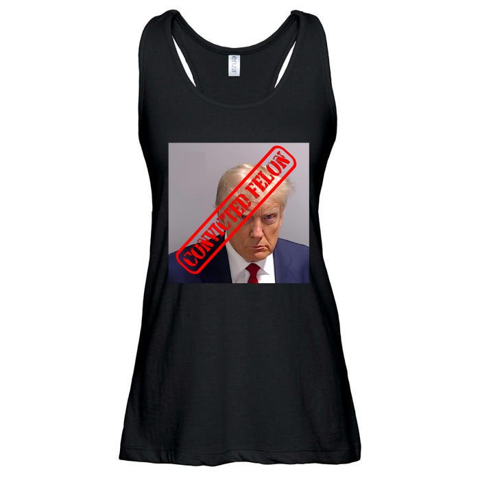 Convicted Felon Donald Trump Ladies Essential Flowy Tank