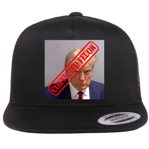 Convicted Felon Donald Trump Flat Bill Trucker Hat