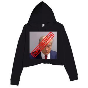 Convicted Felon Donald Trump Crop Fleece Hoodie