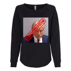 Convicted Felon Donald Trump Womens California Wash Sweatshirt