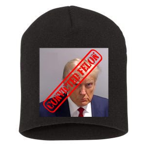 Convicted Felon Donald Trump Short Acrylic Beanie