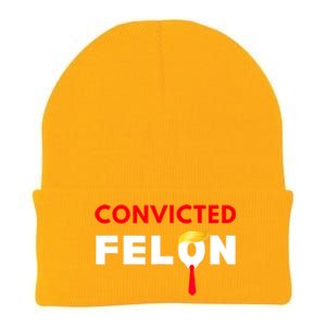 Convicted Felon Donald Trump Guilty Lock Him Up Trump Prison Knit Cap Winter Beanie