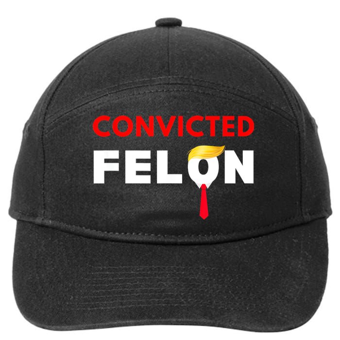 Convicted Felon Donald Trump Guilty Lock Him Up Trump Prison 7-Panel Snapback Hat