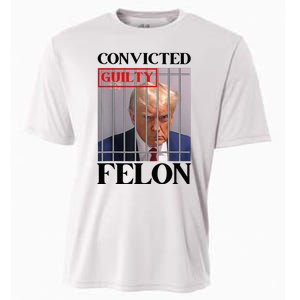 Convicted Felon Donald Trump Guilty Lock Him Up Trump Cooling Performance Crew T-Shirt