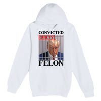 Convicted Felon Donald Trump Guilty Lock Him Up Trump Premium Pullover Hoodie