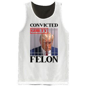 Convicted Felon Donald Trump Guilty Lock Him Up Trump Mesh Reversible Basketball Jersey Tank