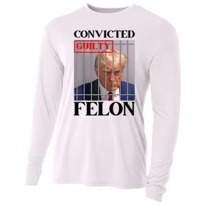 Convicted Felon Donald Trump Guilty Lock Him Up Trump Cooling Performance Long Sleeve Crew