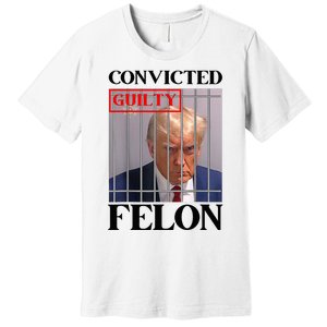 Convicted Felon Donald Trump Guilty Lock Him Up Trump Premium T-Shirt