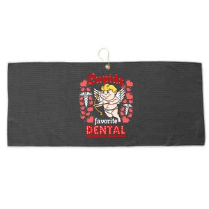 Cupids Favorite Dental Laboratory Technician Valentines Day Gift Large Microfiber Waffle Golf Towel