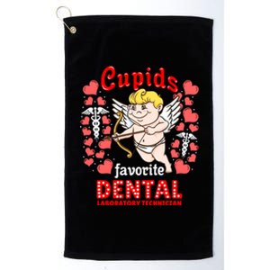 Cupids Favorite Dental Laboratory Technician Valentines Day Gift Platinum Collection Golf Towel