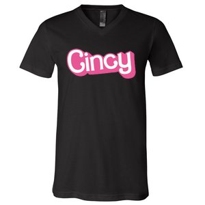 Cincy Fashion Doll Parody V-Neck T-Shirt